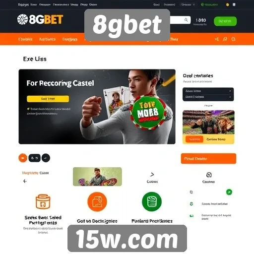 Aspectos de usabilidade e design do site 8gbet